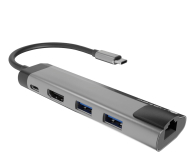 Natec MULTIPORT ADAPTER FOWLER GO USB-C 5W1 HUB ->USB 3.0 2X, HDMI - 1470243 - zdjęcie 2